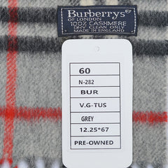 Burberry’s Cashmere Plaid Print Pre-Owned Scarf