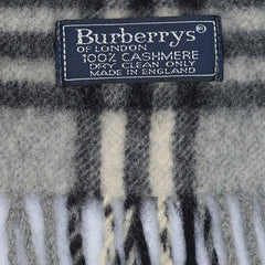 Burberry’s Cashmere Plaid Print Pre-Owned Scarf