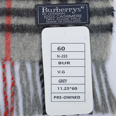 Burberry’s Cashmere Plaid Print Pre-Owned Scarf