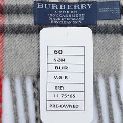 Burberry’s Cashmere Nova Check Pre-Owned Scarf