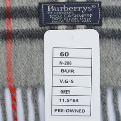 Burberry’s Cashmere Plaids & Check Pre-Owned Scarf