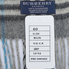 Burberry Cashmere House Check Pre-Owned Scarf