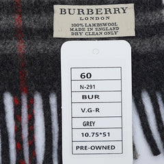 Burberry Lambswool House Check Pre-Owned Scarf