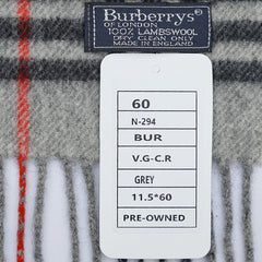 Burberry’s Lambswool Nova Check Pre-Owned Scarf