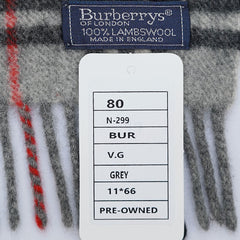 Burberry’s Lambswool Nova Check Pre-Owned Scarf