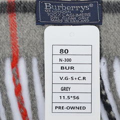 Burberry’s Cashmere Nova Check Pre-Owned Scarf