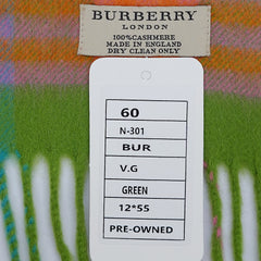 Burberry Cashmere Nova Check Pre-Owned Scarf