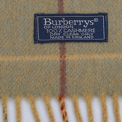 Burberry’s Cashmere Small Check Pre-Owned Scarf