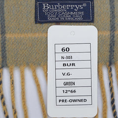 Burberry’s Cashmere Small Check Pre-Owned Scarf