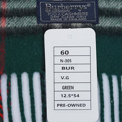 Burberry’s Cashmere Plaids & Check Pre-Owned Scarf