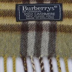 Burberry’s Cashmere Plaids & Check Pre-Owned Scarf