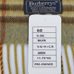 Burberry’s Cashmere Plaids & Check Pre-Owned Scarf