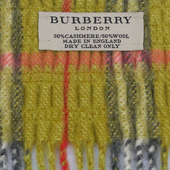 Burberry Cashmere Plaids & Check Pre-Owned Scarf