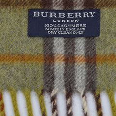 Burberry Cashmere Classic Check Pre-Owned Scarf