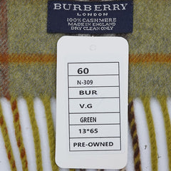 Burberry Cashmere Classic Check Pre-Owned Scarf