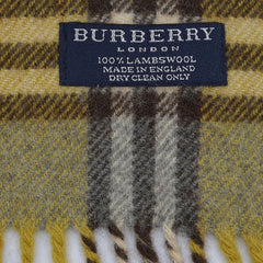 Burberry Lambswool Nova Check Pre-Owned Scarf