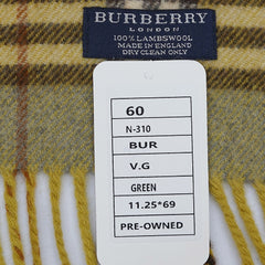 Burberry Lambswool Nova Check Pre-Owned Scarf