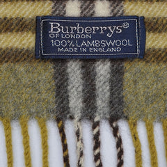Burberry’s Lambswool Nova Check Pre-Owned Scarf