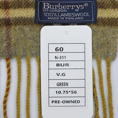 Burberry’s Lambswool Nova Check Pre-Owned Scarf