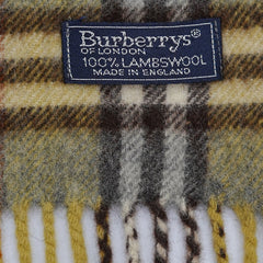 Burberry’s Lambswool Nova Check Pre-Owned Scarf