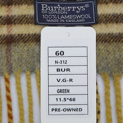 Burberry’s Lambswool Nova Check Pre-Owned Scarf