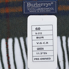 Burberry’s Lambswool Nova Check Pre-Owned Scarf