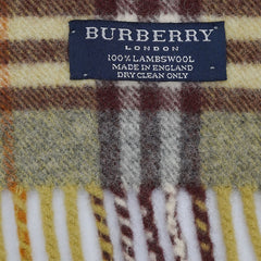 Burberry Lambswool Plaids & Check Pre-Owned Scarf