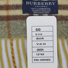 Burberry Lambswool Plaids & Check Pre-Owned Scarf