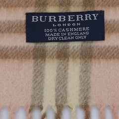 Burberry Cashmere Classic Check Pre-Owned Scarf