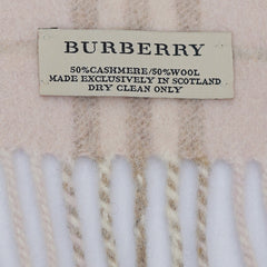 Burberry Cashmere Classic Check Pre-Owned Scarf
