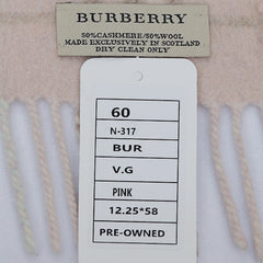 Burberry Cashmere Classic Check Pre-Owned Scarf