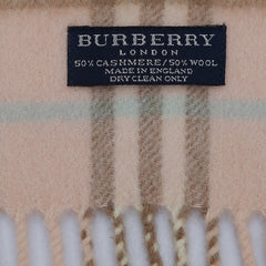 Burberry Cashmere Classic Check Pre-Owned Scarf
