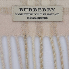 Burberry Cashmere Vintage Check Pre-Owned Scarf