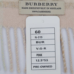 Burberry Cashmere Vintage Check Pre-Owned Scarf