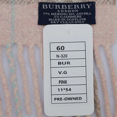 Burberry Wool Vintage Check Pre-Owned Scarf