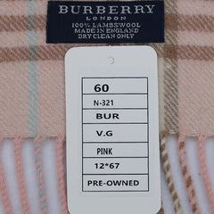 Burberry Lambswool House Check Pre-Owned Scarf