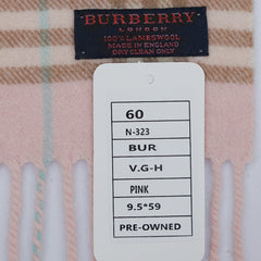 Burberry Lambswool House Check Pre-Owned Scarf