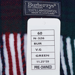 Burberry’s Lambswool Plaids & Check Pre-Owned Scarf