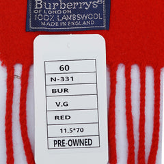 Burberry’s Lambswool Plain Pre-Owned Scarf