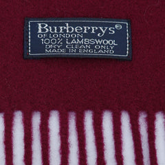 Burberry Wool Large Check Pre-Owned Scarf