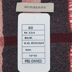 Burberry Wool Giant Check Pre-Owned Scarf