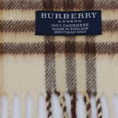 Burberry Cashmere Vintage Check Pre-Owned Scarf