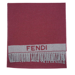 Fendi Wool Reversible Plain Pre-Owned Scarf