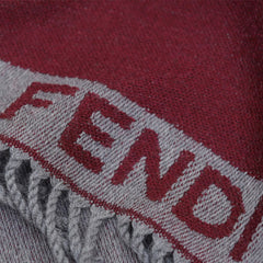 Fendi Wool Reversible Plain Pre-Owned Scarf