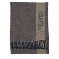 Fendi Wool Graphic Print Pre-Owned Scarf