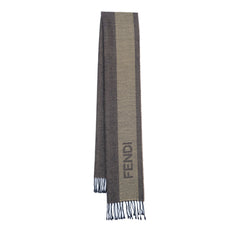 Fendi Wool Graphic Print Pre-Owned Scarf