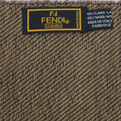 Fendi Wool Graphic Print Pre-Owned Scarf