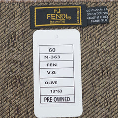 Fendi Wool Graphic Print Pre-Owned Scarf