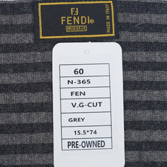 Fendi Wool FF Logo Print Pre-Owned Scarf