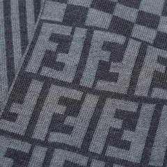 Fendi Wool FF Logo Print Pre-Owned Scarf